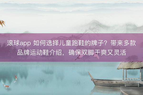 滚球app 如何选择儿童跑鞋的牌子？带来多款品牌运动鞋介绍，确保双脚干爽又灵活