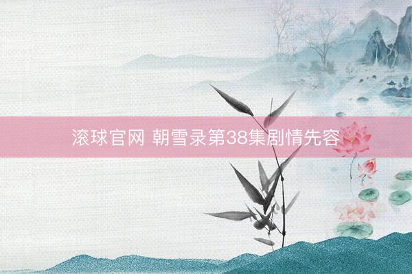 滚球官网 朝雪录第38集剧情先容