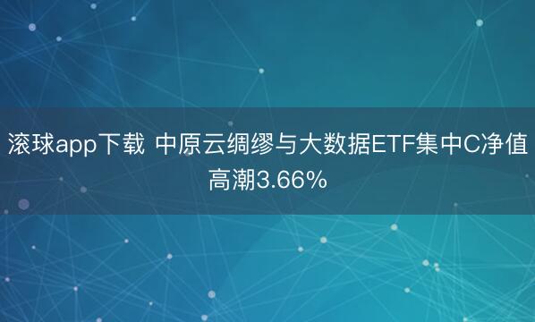 滚球app下载 中原云绸缪与大数据ETF集中C净值高潮3.66%